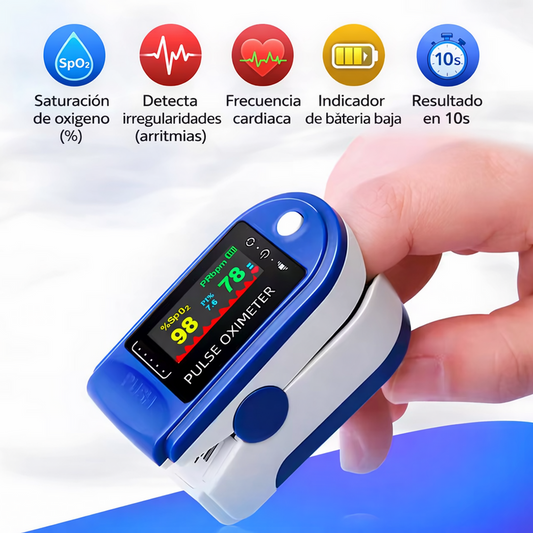 OxiHealth™ – Medidor de Oxígeno y Ritmo Cardíaco